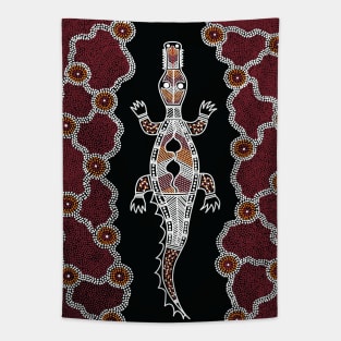 Aboriginal Art - Croc Tapestry