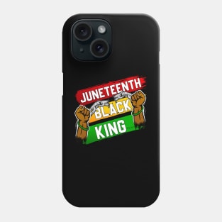 Juneteenth Black King T-Shirt Phone Case