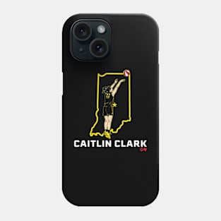 Caitlin Clark State Star - Indiana Basketball Phone Case