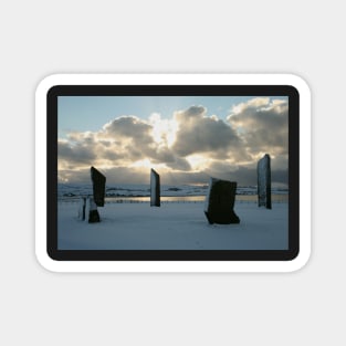 Stenness in snow Magnet