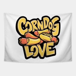 Corndog Love Design Tapestry