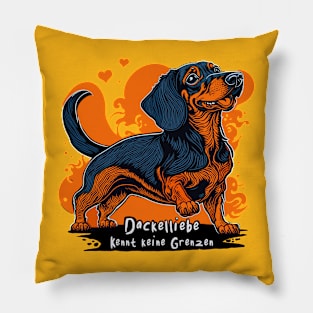 Dackelliebe kennt keine Grenzen Pillow