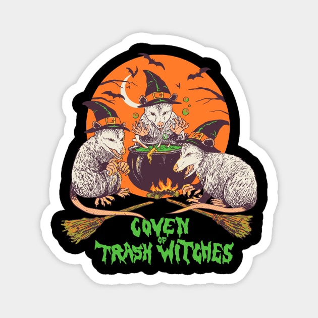 Coven Of Trash Witches Magnet by Hillary White Rabbit