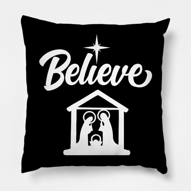 'Jesus Christ Nativity' Amazing Nativity Christmas Pillow by ourwackyhome