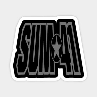 sum 41 grey star vintage Magnet