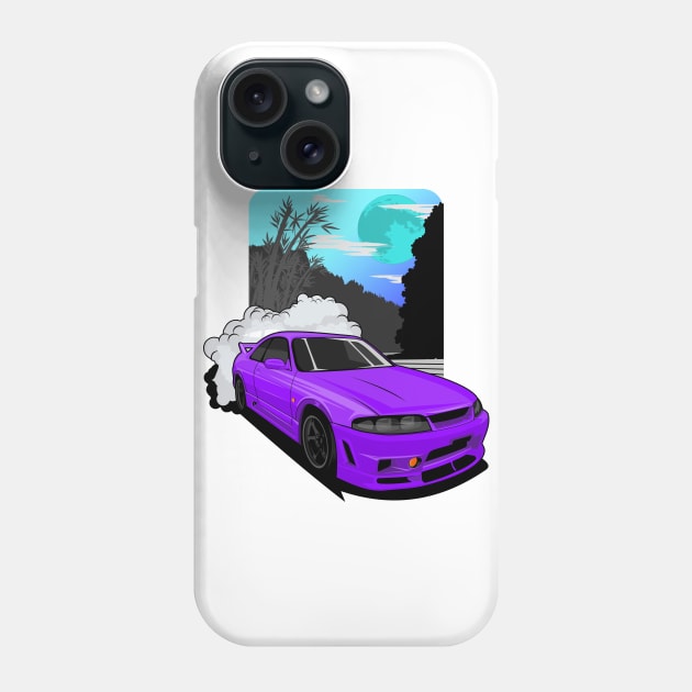 GTR R33 Legend JDM Car Phone Case by Car_Designer