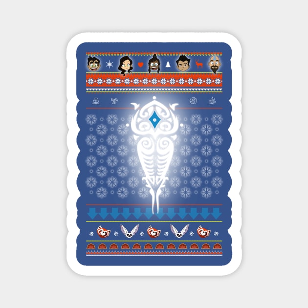 Legend of Korra Christmas Chibis Magnet by PurpleMoose