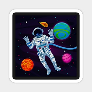 Astronaut in the galaxy Magnet