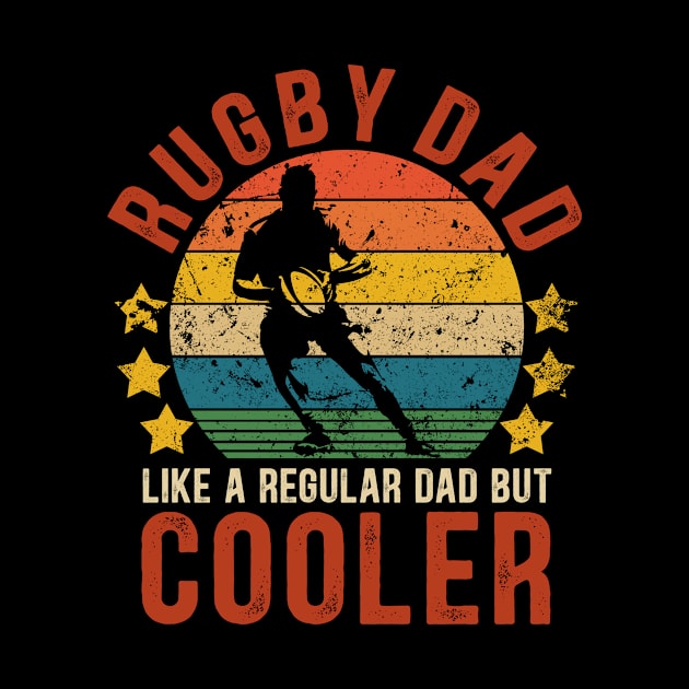Rugby Dad Funny Vintage Rugby Father's Day Gift by Kimko