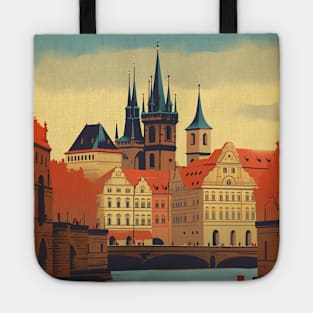 Prague Retro Travel Style Tote