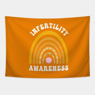 In April We Wear Orange Infertility Awareness Week Retro Tapestry