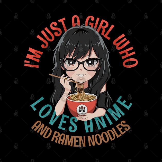 I'm Just a Girl Who Loves Anime and Ramen by Tezatoons