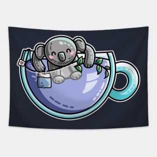 Quality Koala-Tea Pun Tapestry