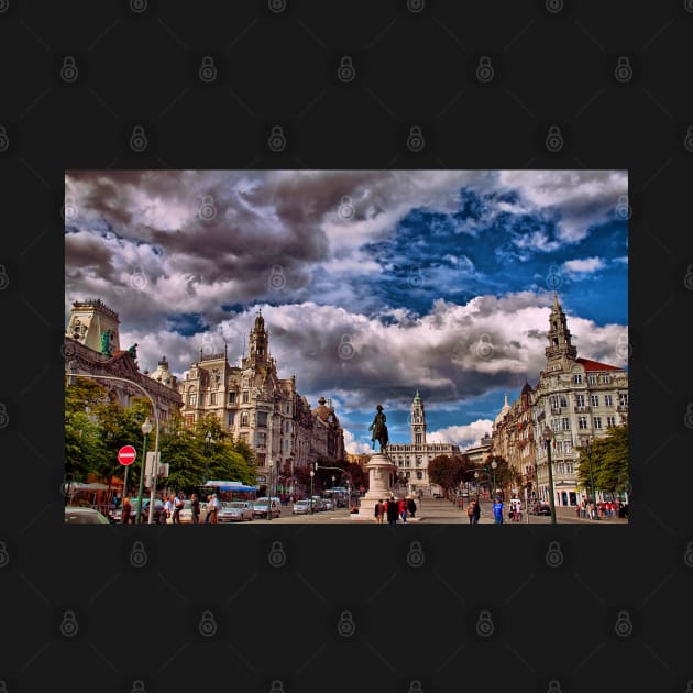 Portugal. Porto. Plaza de la Libertad. by vadim19