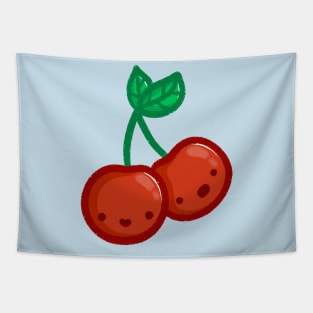 Super Cute Cherries - Kawaii Cherry Tapestry