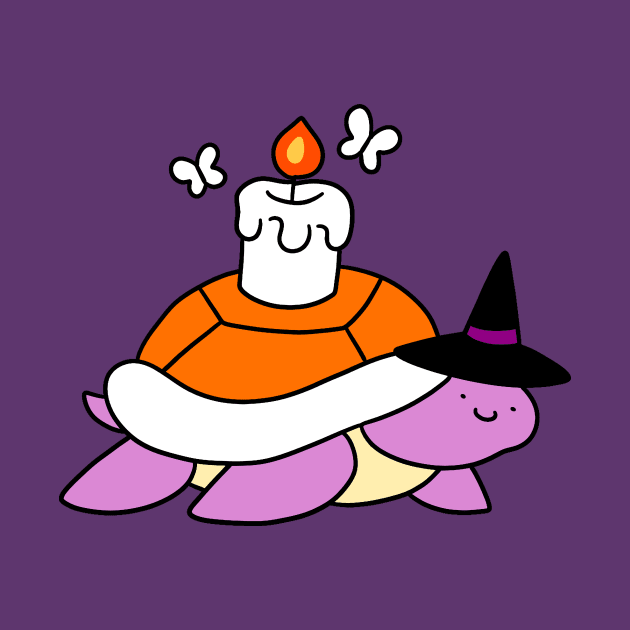 Candle Witch Turtle by saradaboru