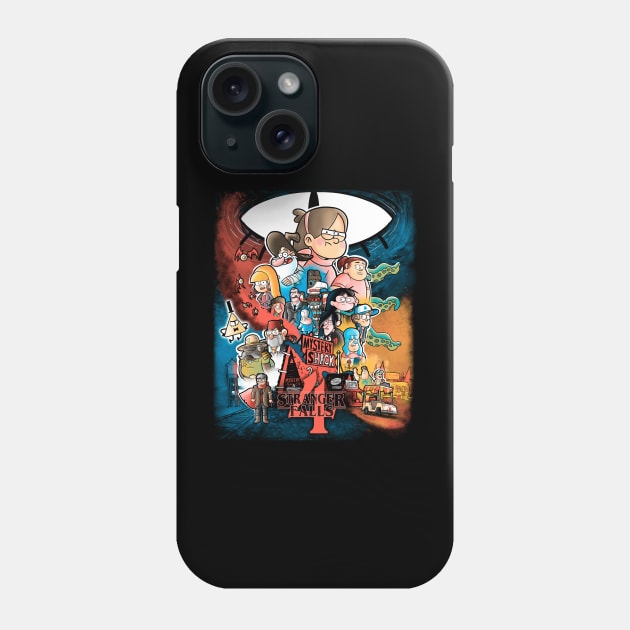 Stranger falls 4 Phone Case by Cromanart