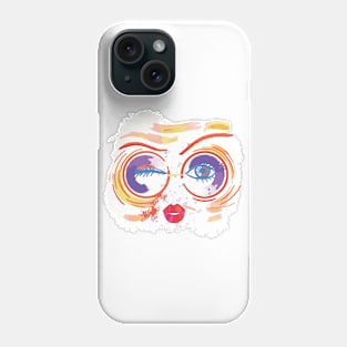 Girl Wink EyeA Strong Woman Looks A Challenge In The Eye And Gives It A Wink Birthday Gift For Women Phone Case