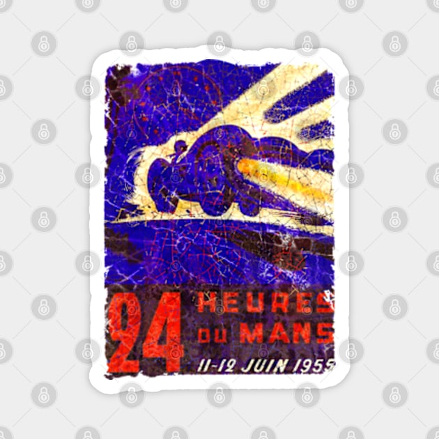 24 Heure du Mans Magnet by Midcenturydave