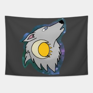 Wolf, Sun, & Moon Tapestry