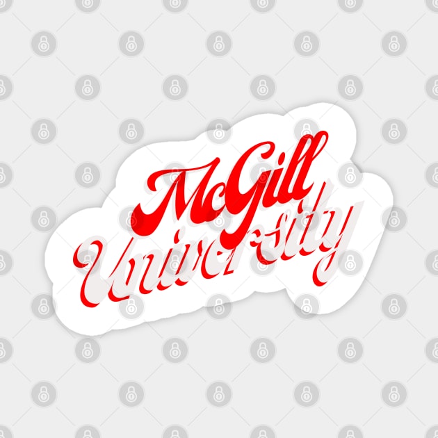 McGill University Magnet by stickersbyjori