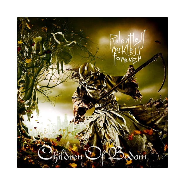 Children Of Bodom Relentless Reckless Forever Album Cover by Mey X Prints