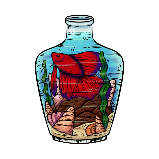 Fish in a Bottle by zarya_kiqo