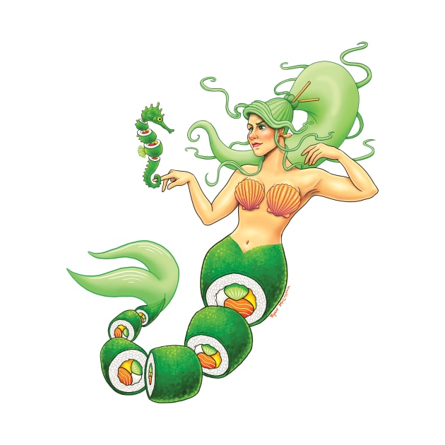 Wasabi Mermaki by CritterArt