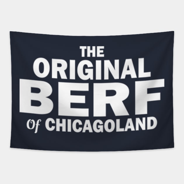 The Original Berf of Chicagoland Tapestry by RetroPandora