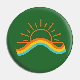 Italian Sunset Rainbow Pin