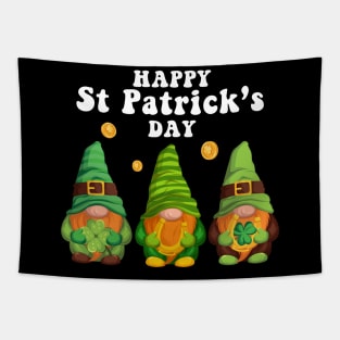 Cute Gnomies Happy St Patrick's Day Tapestry