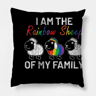 The Rainbow Sheep Of My Family Parents Support Pride Lgbt Pillow