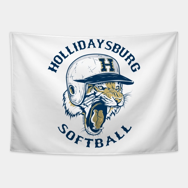 Hollidaysburg Softball Tapestry by OutdoorMayhem