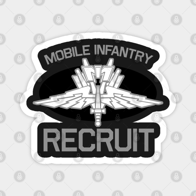 Starship Troopers Mobile Infantry Recruit Magnet by PopCultureShirts