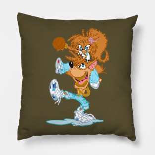 Crash French Blue Pillow