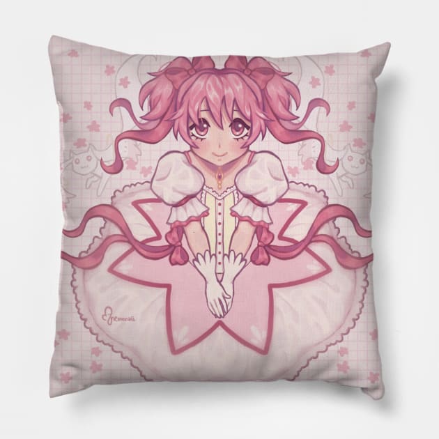 Madoka Magica Pillow by Anemonaii