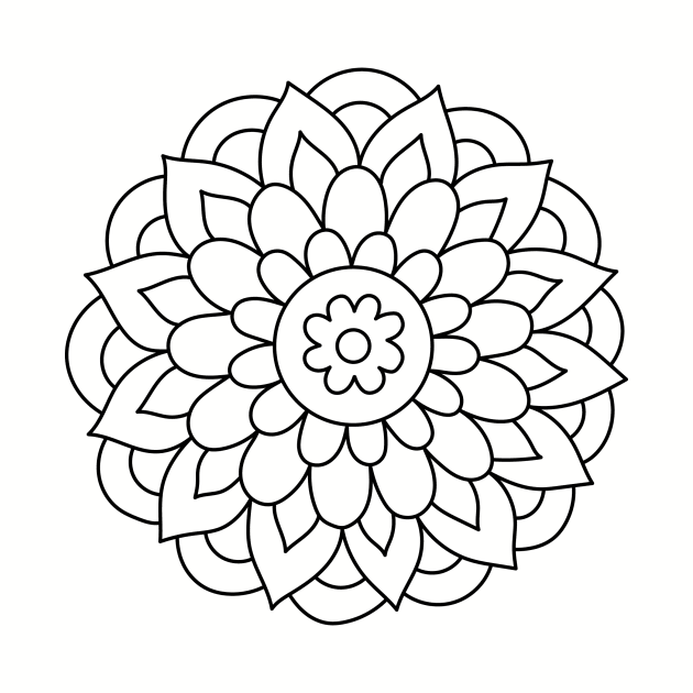 Harmonious Bloom - Mandala Flower by annagrunduls