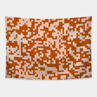 Mosaic, abstract, orange, tan, pink, pattern, acrylic, colorful, homedecor, Tapestry