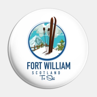 Fort William scotland skiing logo Pin