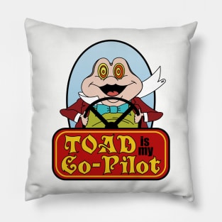 Toad is My Co-Pilot Pillow