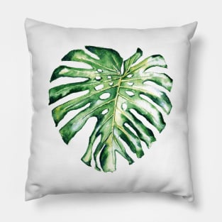 Monstera leaf Pillow