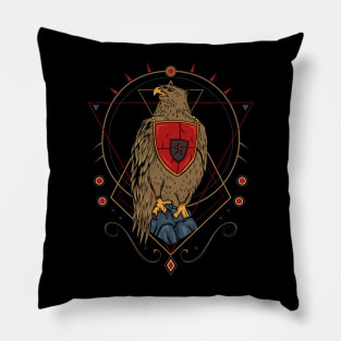 The falcon illustration Pillow