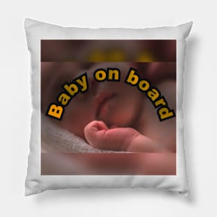 Baby on the board prints/picture Pillow