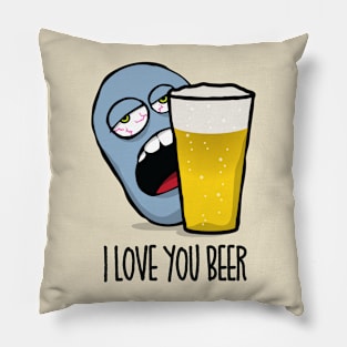 I Love You Beer Pillow