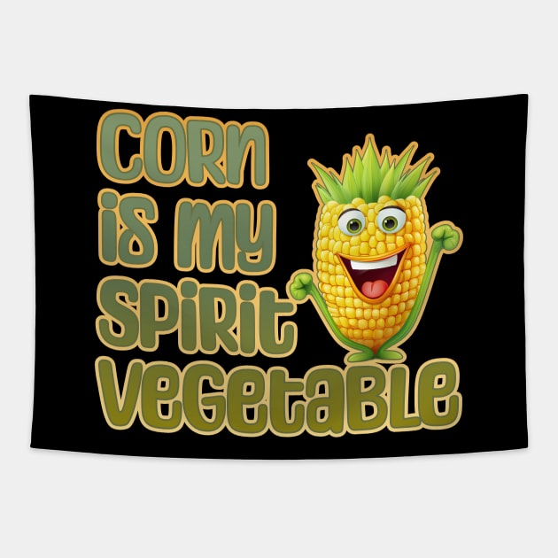 Corn is My Spirit Vegetable Tapestry by DanielLiamGill