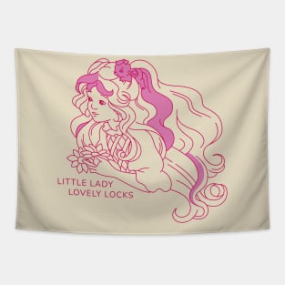 Little Lady Lovely Locks Tapestry