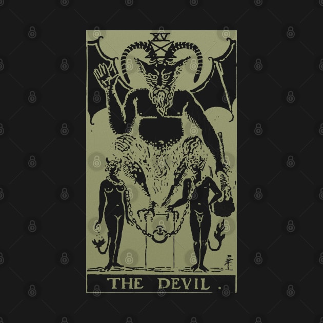 Golden Tarot - The Devil by tetratarot