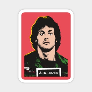 John Rambo Comic PopArt By Pengellyart Magnet