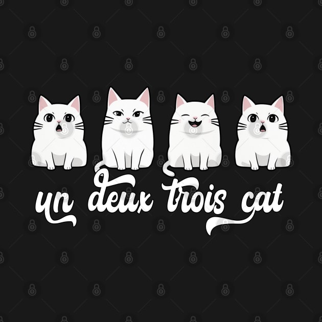 Un Deux Trois Cat tee  French Cat Tee Cat Lady by NIKA13