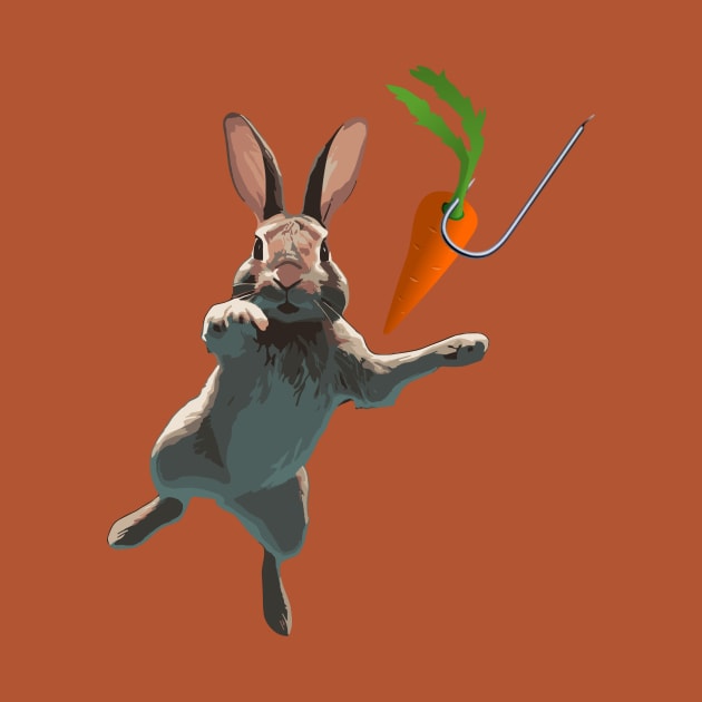 Chasing carrot funny bunny! by YeaLove